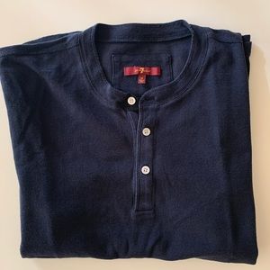 7 For All Mankind Navy Blue T-Shirt